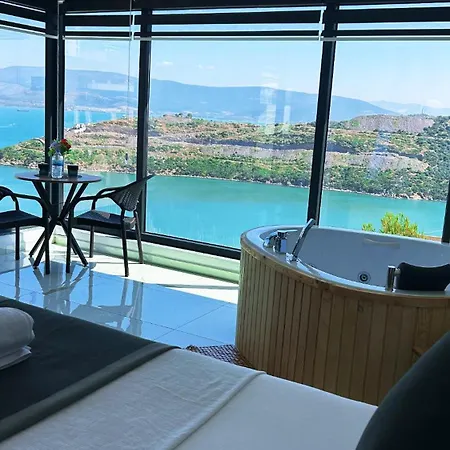 Turquoise With Jacuzzi And Private Pool 别墅 Milas